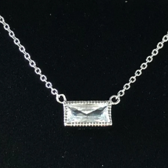 Cubic zirconia silver plated 925 - Picture 1 of 12